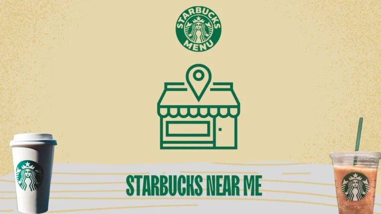 A welcoming Starbucks storefront with its iconic logo, inviting you to find your nearest location for coffee and treats today.